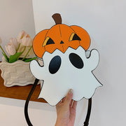Halloween 3D Cartoon Pumpkin & Ghost Crossbody Bag