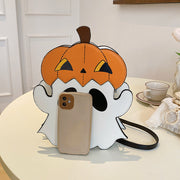 Halloween 3D Cartoon Pumpkin & Ghost Crossbody Bag