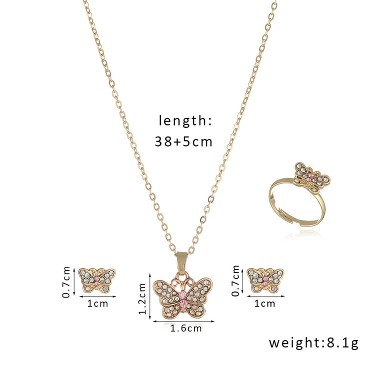 Necklace Earrings Ring Jewelry Set