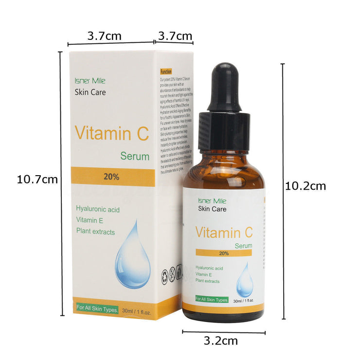 Vitamin C undiluted skin