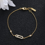 Classic Zirconia Eye Geometric Zirconia Bracelet