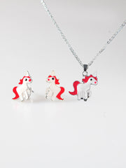 Alloy pony jewelry set