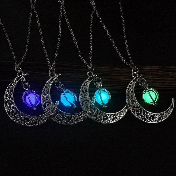 Luminous Moon Stone Healing Necklace