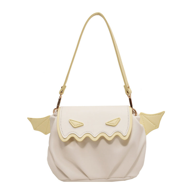 Halloween Pumpkin Crossbody Bag with Wings