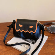 Halloween Pumpkin Crossbody Bag with Wings