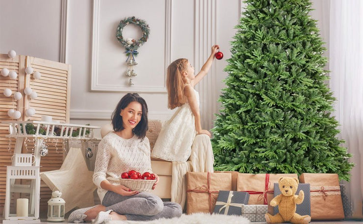 4ft PE PVC Hybrid Automatic Tree Steel Wire Wire Artificial Christmas Tree