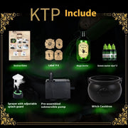 Halloween Magic Wizard Bowl with Floating Bottle & Smoke Effec