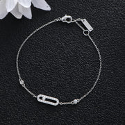 Classic Zirconia Eye Geometric Zirconia Bracelet