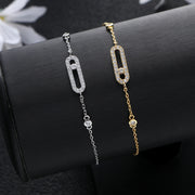 Classic Zirconia Eye Geometric Zirconia Bracelet