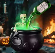 Halloween Magic Wizard Bowl with Floating Bottle & Smoke Effec