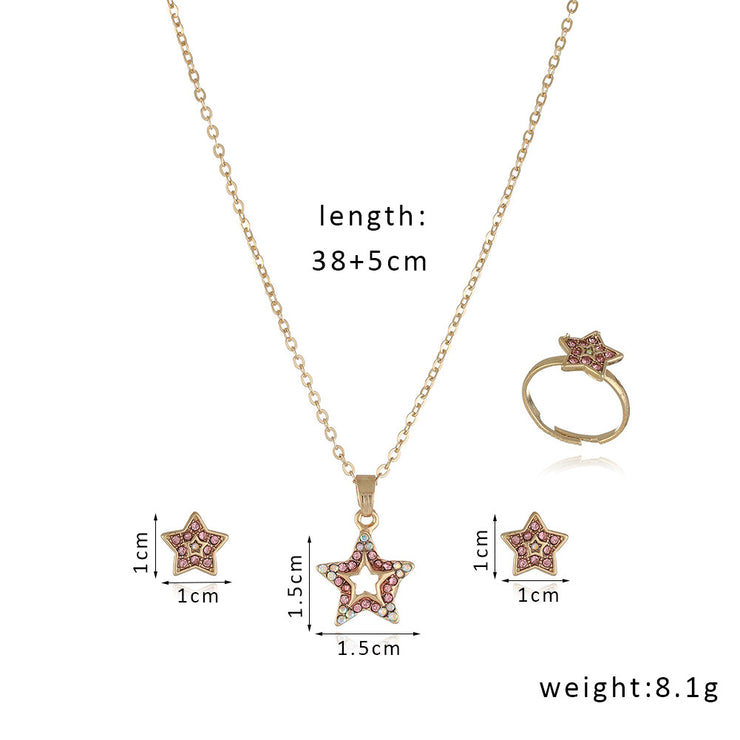 Necklace Earrings Ring Jewelry Set