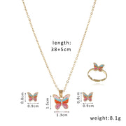 Necklace Earrings Ring Jewelry Set