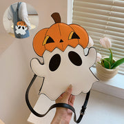 Halloween 3D Cartoon Pumpkin & Ghost Crossbody Bag